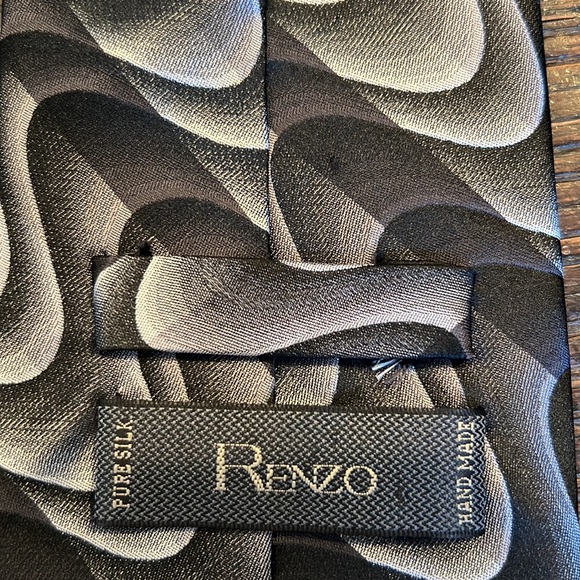 Renzo Grey Swirl Tie - Picture 2 of 3